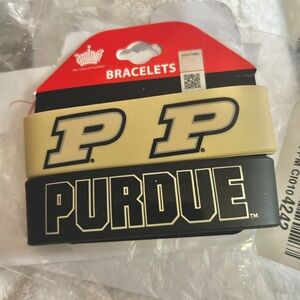 Purdue Logo Bracelets Set/Silicone/NEW!